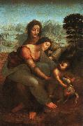  Leonardo  Da Vinci Virgin and Child with St Anne oil painting picture wholesale
